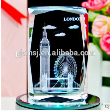 3D Laser Crystal Cube With Customized Logo For Business Souvenir Gifts